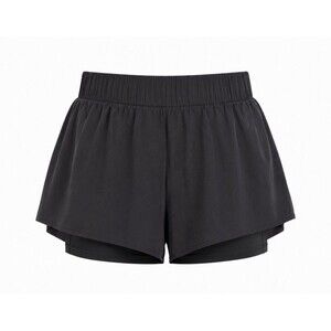 NWT Blogilates Ruffle Shorts Black XL Women's Athletic Yoga Running Activewear
